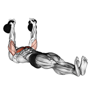 Wyciskanie naprzemienne kettlebell na podłodze