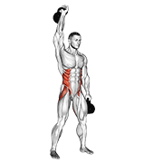 Podwójny wiatrak kettlebell