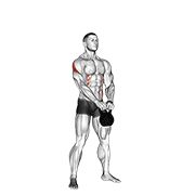 Pirackie nogi z odważnikiem kettlebell