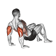 Pompki na triceps na podłodze