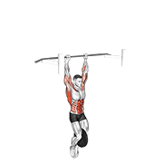 Muscle up z obciążeniem (na sztandze)