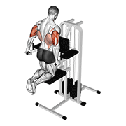 Wspomagane pompki na triceps (klęczenie)