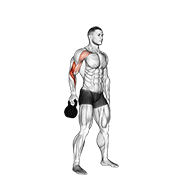 Kettlebell z pozycji wiszącej w powietrzu