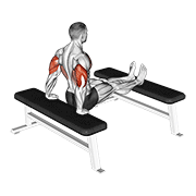 Pompki na triceps (ławka noga)